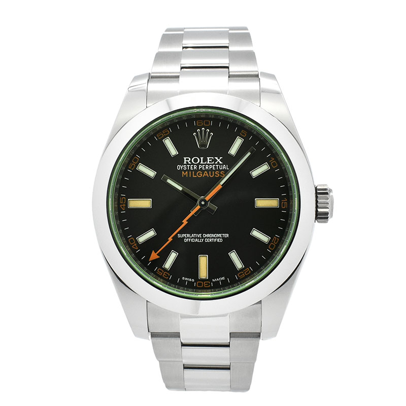 ロレックス　ROLEX　ミルガウス　116400GV　グリーンガラス　ブラック　ランダム番　未使用品