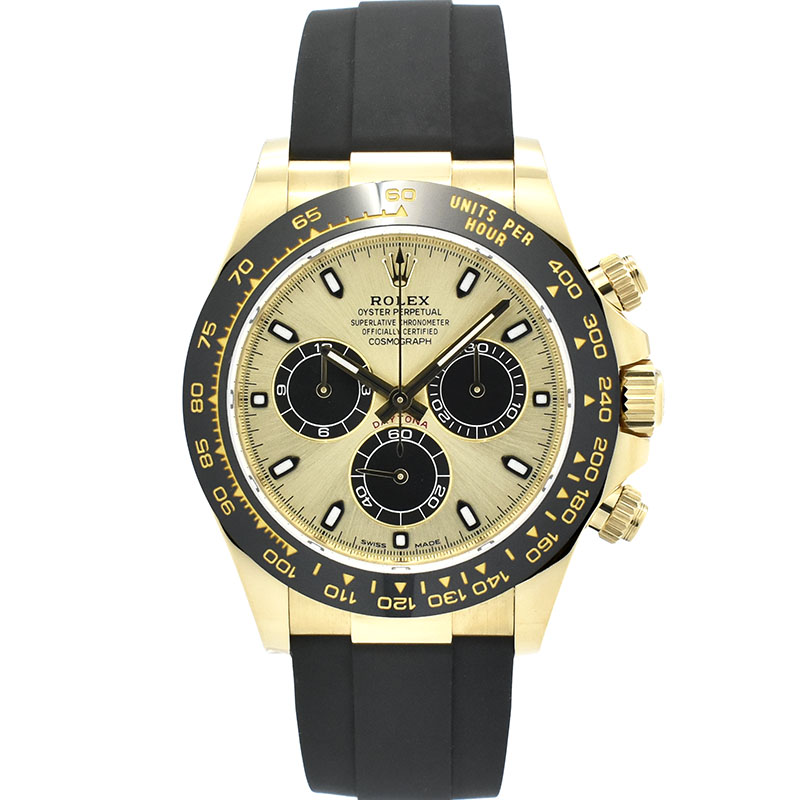 ロレックス　ROLEX　デイトナ　116518LN　シャンパン/ブラック　オイスターフレックス　18KYG　USED　中古