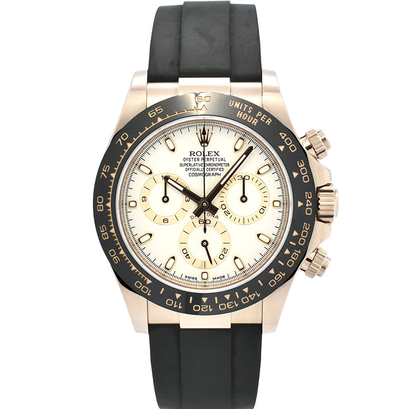 ロレックス　ROLEX　デイトナ　Ref.116515LN　18KERG　アイボリー　オイスターフレックス　USED　中古
