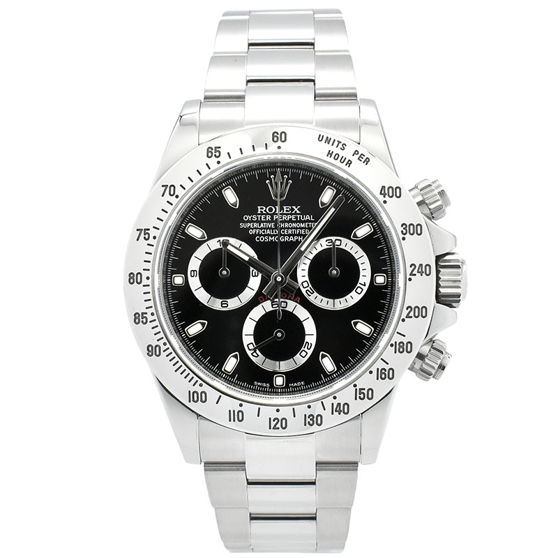 ロレックス　ROLEX　デイトナ　Ref.116520　SS　ブラック　ランダム番　鏡面バックル　USED　中古