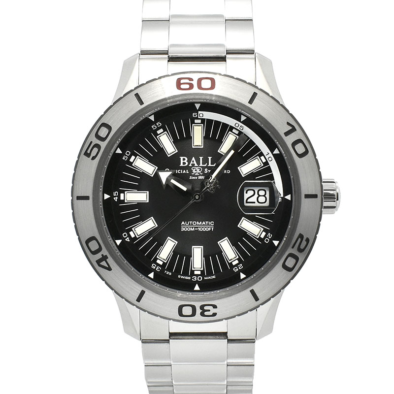 ボールウォッチ　BALL　ストークマン NECC　DM3090A-S3J-BK　ブラック　42mm　USED　中古