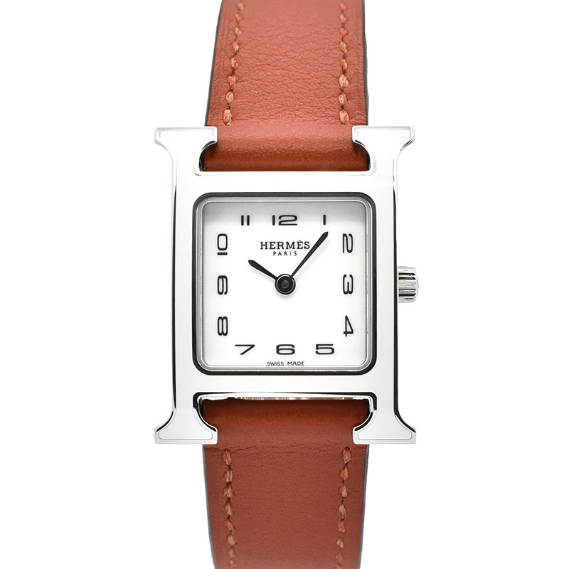 エルメス　HERMES　Hウォッチ　HH1.220　クォーツ　ホワイトラッカーベゼル　21mm　未使用品