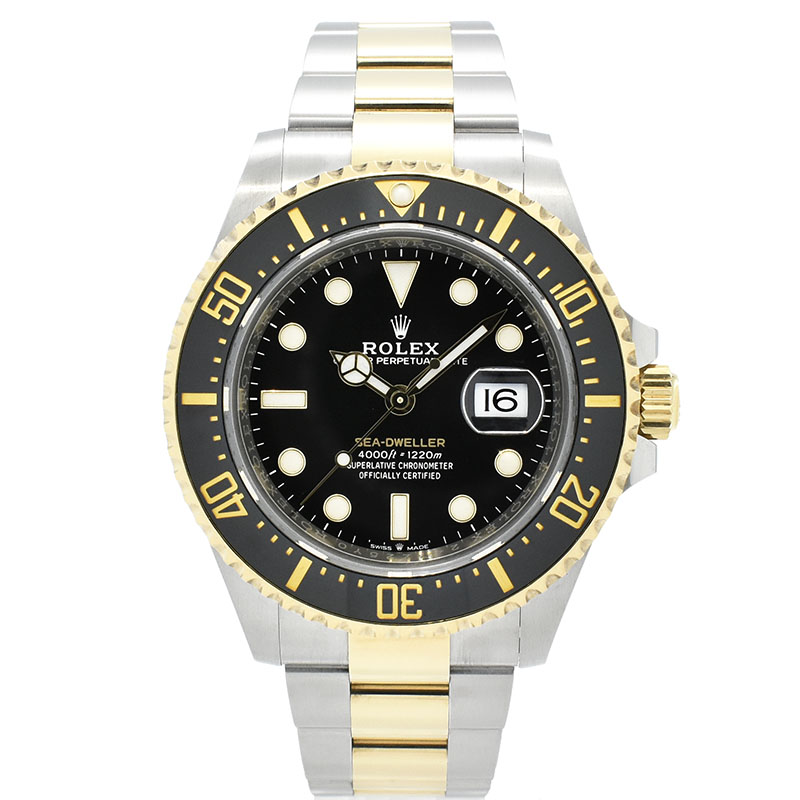 ロレックス　ROLEX　シードゥエラー　Ref.126603　43mm　ブラック　18KYG×SS　USED　中古