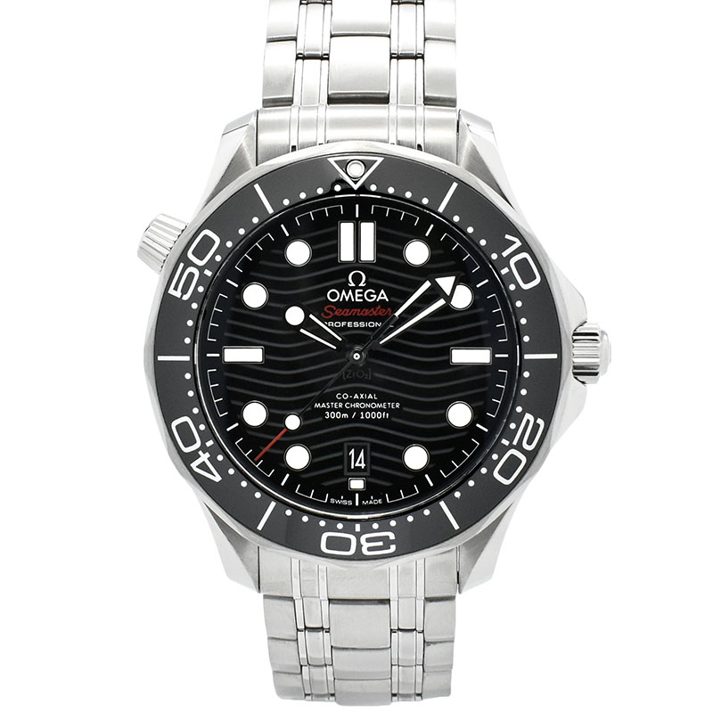 オメガ　OMEGA　シーマスター300 コーアクシャル マスタークロノメーター　210.30.42.20.01.001　ブラック　42mm　USED　中古