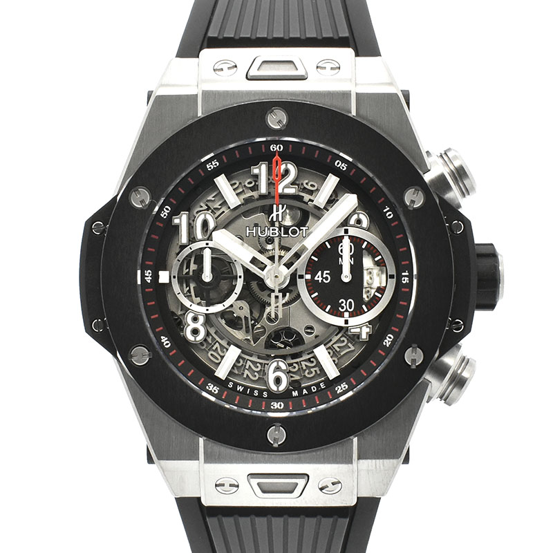 ウブロ　HUBLOT　ビッグバン ウニコ チタニウム セラミック　411.NM.1170.RX　45mm　USED　中古