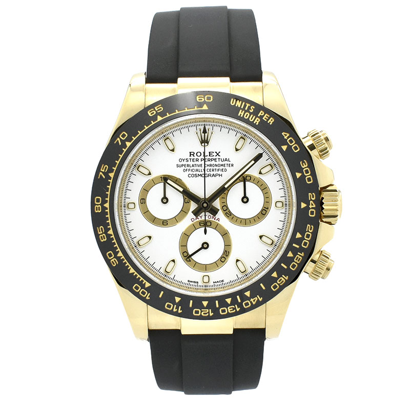 ロレックス　ROLEX　デイトナ　Ref.116518LN　ホワイト　オイスターフレックス　18KYG　USED　中古