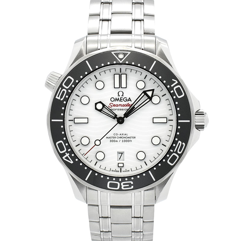 オメガ　OMEGA　シーマスター300 コーアクシャル マスタークロノメーター　210.30.42.20.04.001　ホワイト　42mm　USED　中古