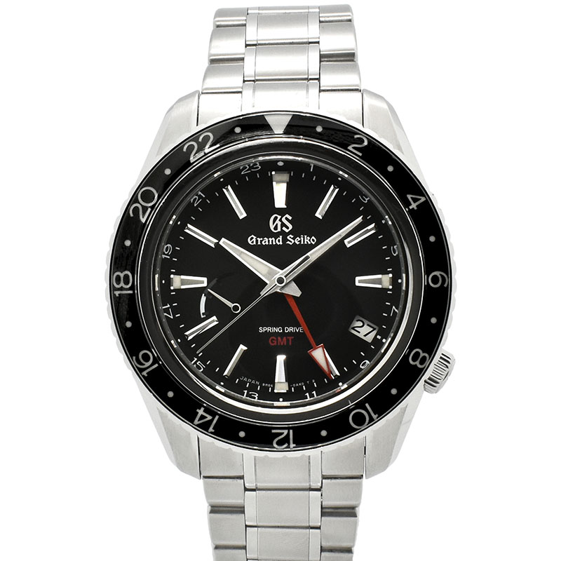 グランドセイコー　GRAND SEIKO　スポーツコレクション スプリングドライブ GMT　SBGE201　ブラック　44mm　マスターショップ限定　USED　中古