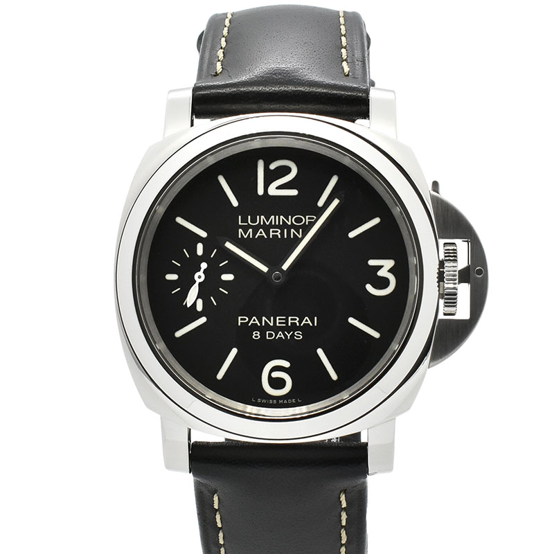 パネライ　PANERAI　ルミノールマリーナ 8デイズ　PAM00510　SS　44mm　手巻き　ブラック　U番　USED　中古