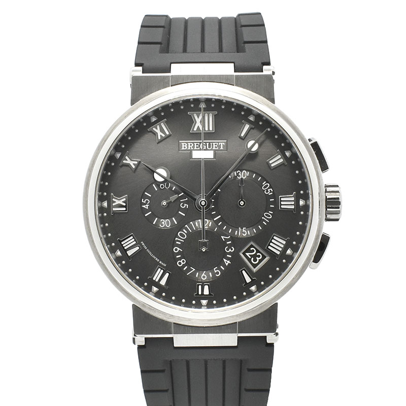 ブレゲ　BREGUET　マリーン クロノグラフ 5527　5527TI/G2/5WV　42mm　チタン　USED　中古