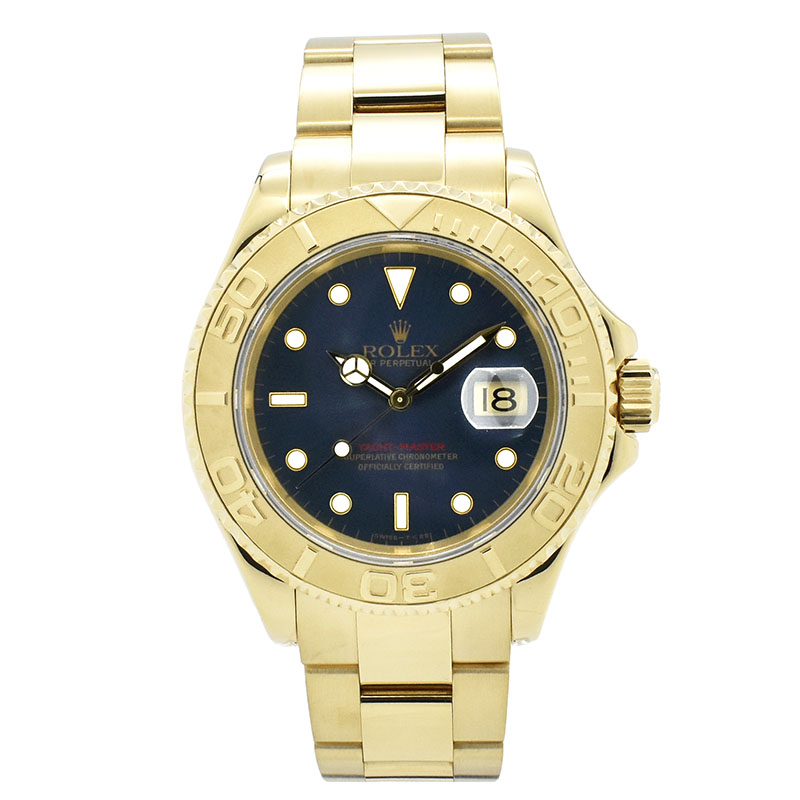 ロレックス　ROLEX　ヨットマスター　Ref.16628　18KYG　ブルー　40mm　U番　USED　中古