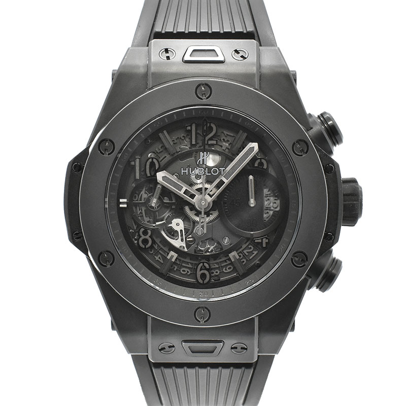 ウブロ　HUBLOT　ビッグバン ウニコ オールブラック　411.CI.1110.RX　45mm　世界1000本限定　セラミック　USED　中古