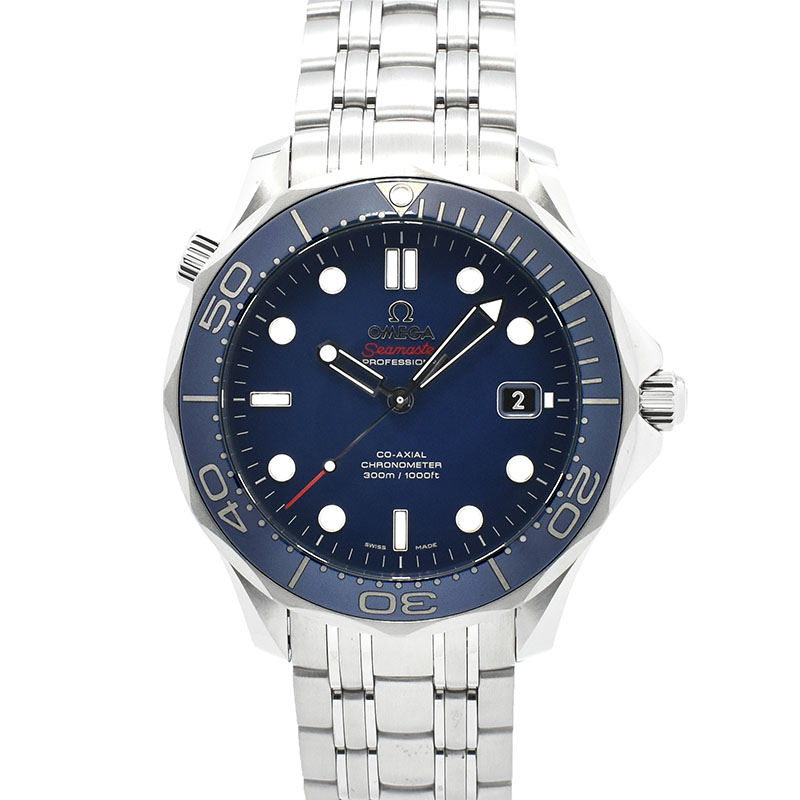 オメガ　OMEGA　シーマスター300 コーアクシャル　212.30.41.20.03.001　ブルー　41mm　USED　中古