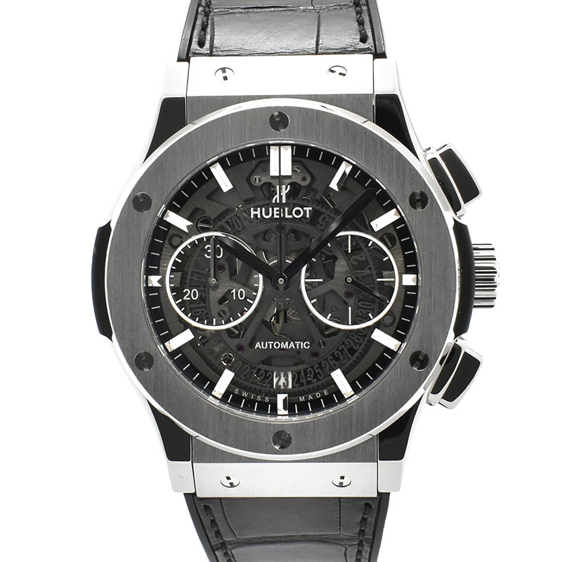 ウブロ　HUBLOT　クラシックフュージョン アエロ クロノグラフ チタニウム　525.NX.0170.LR　45mm　USED　中古