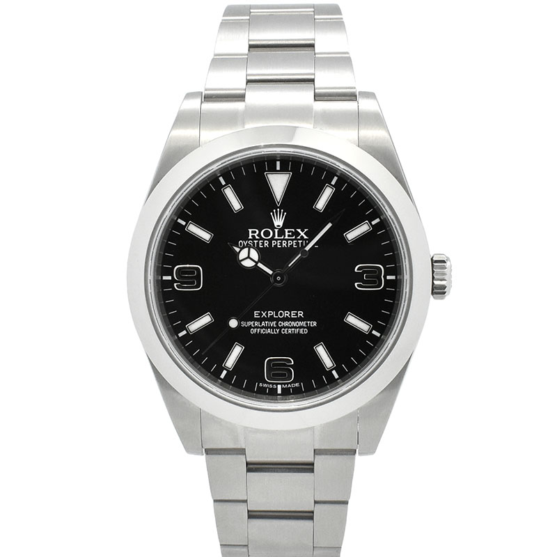 ロレックス　ROLEX　エクスプローラー1　Ref.214270　SS　39mm　ブラックアウト　G番　USED　中古