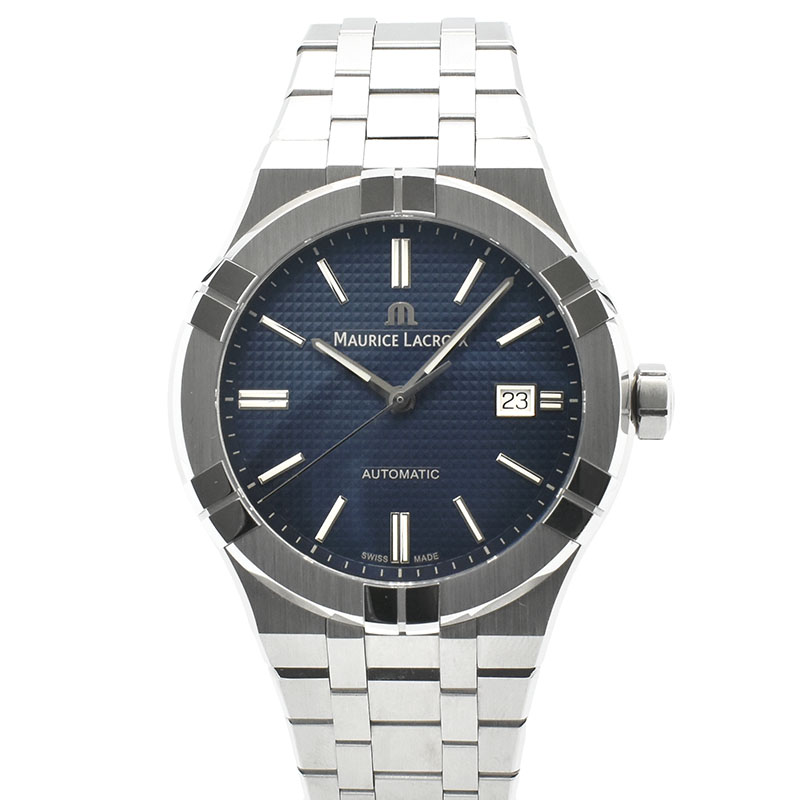 モーリスラクロア　MAURICE LACROIX　アイコン オートマティック　AI6008-SS002-430-1　42mm　ブルー　USED　中古