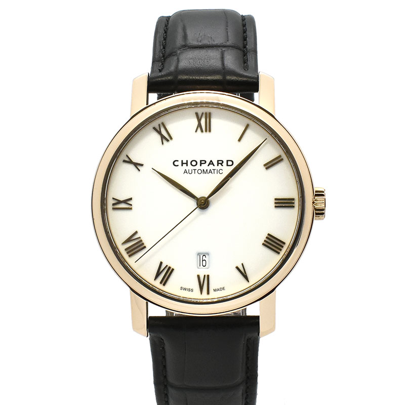 ショパール　CHOPARD　クラシック　161278-5005　ホワイト　40mm　18KRG　USED　中古