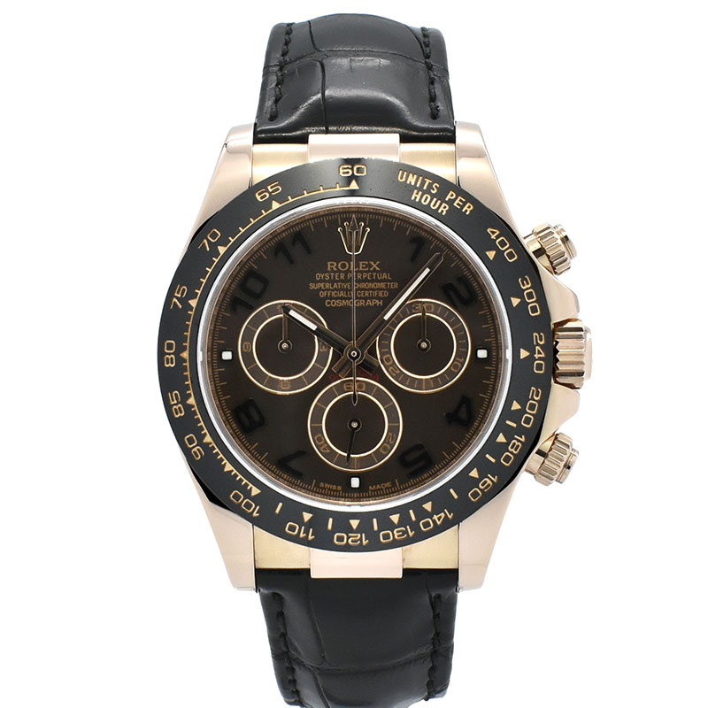 ロレックス　ROLEX　デイトナ　Ref.116515LN　18KERG　40mm　チョコレートブラウン　革ベルト　USED　中古