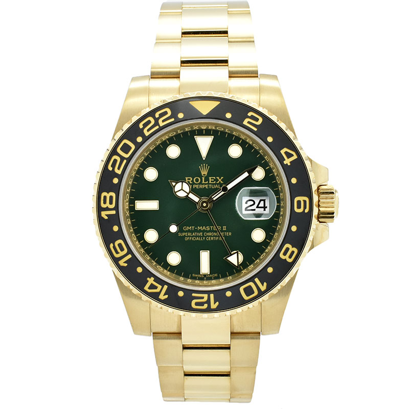ロレックス　ROLEX　GMTマスター2　Ref.116718LN　グリーン　18KYG　40mm　D番　USED　中古