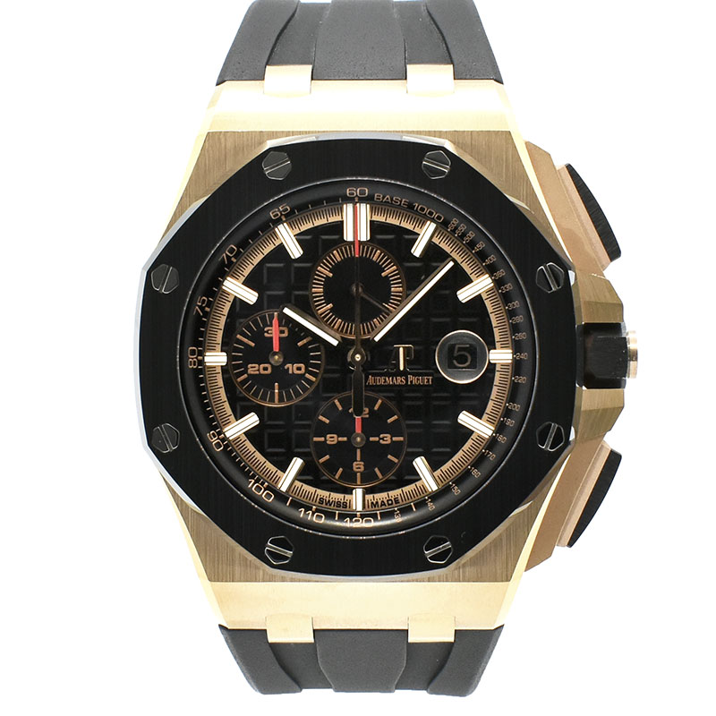 オーデマ・ピゲ　AUDEMARS PIGUET　ロイヤルオーク オフショア クロノグラフ　26401RO.OO.A002CA.02　18KPG　44mm　ブラック　USED　中古