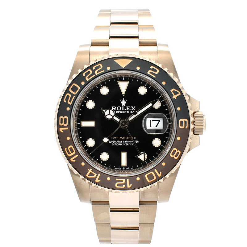 ロレックス　ROLEX　GMTマスター2　126715CHNR　ブラウン/ブラックベゼル　40mm　18KERG　USED　中古