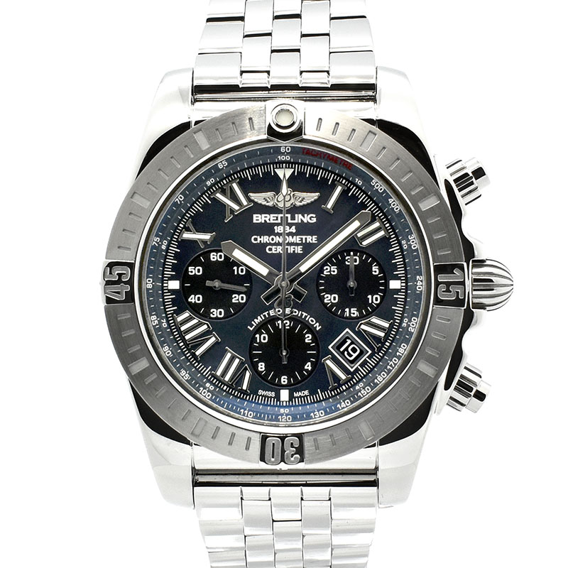 ブライトリング　BREITLING　クロノマット44 ブラックマザーオブパール　AB01153A1B1A1　日本500本限定　44mm　USED　中古