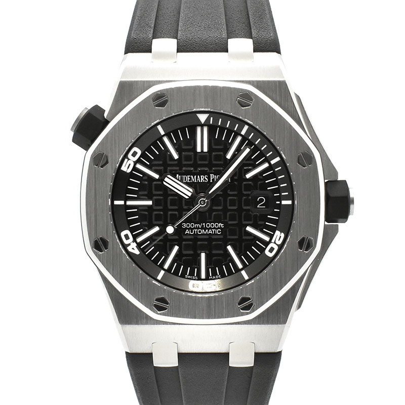 オーデマ・ピゲ　AUDEMARS PIGUET　ロイヤルオーク オフショアダイバー　15703ST.OO.A002CA.01　ブラック　SS　42mm　USED　中古