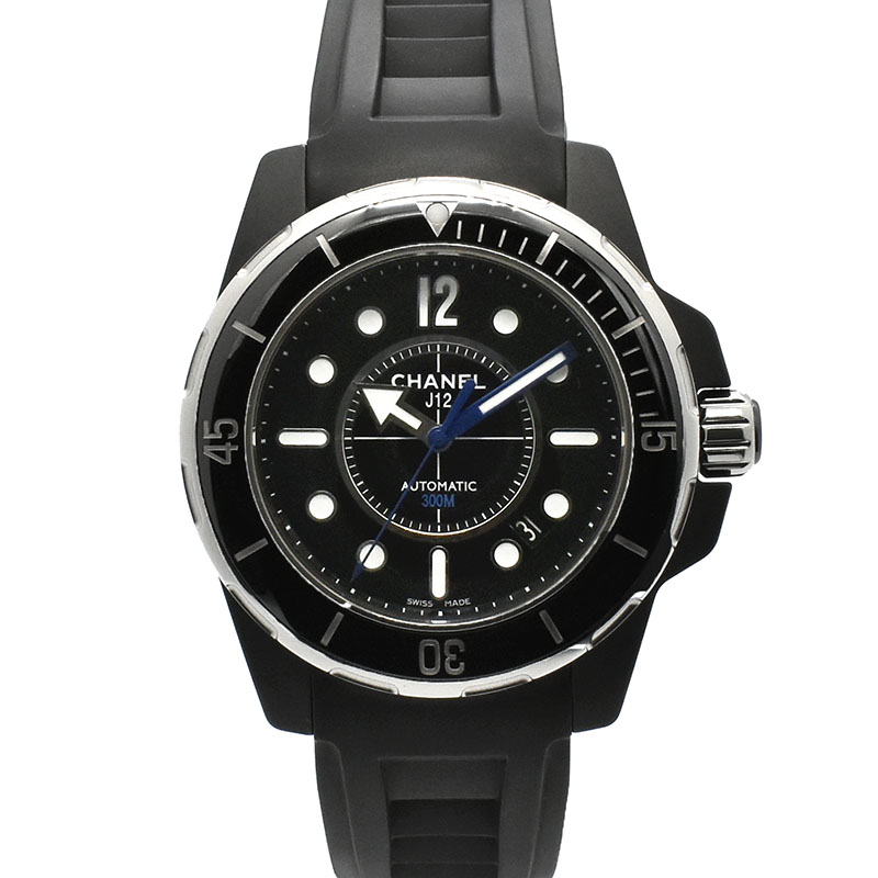 シャネル　CHANEL　J12 マリーン 42　H2558　ブラック　42mm　USED　中古