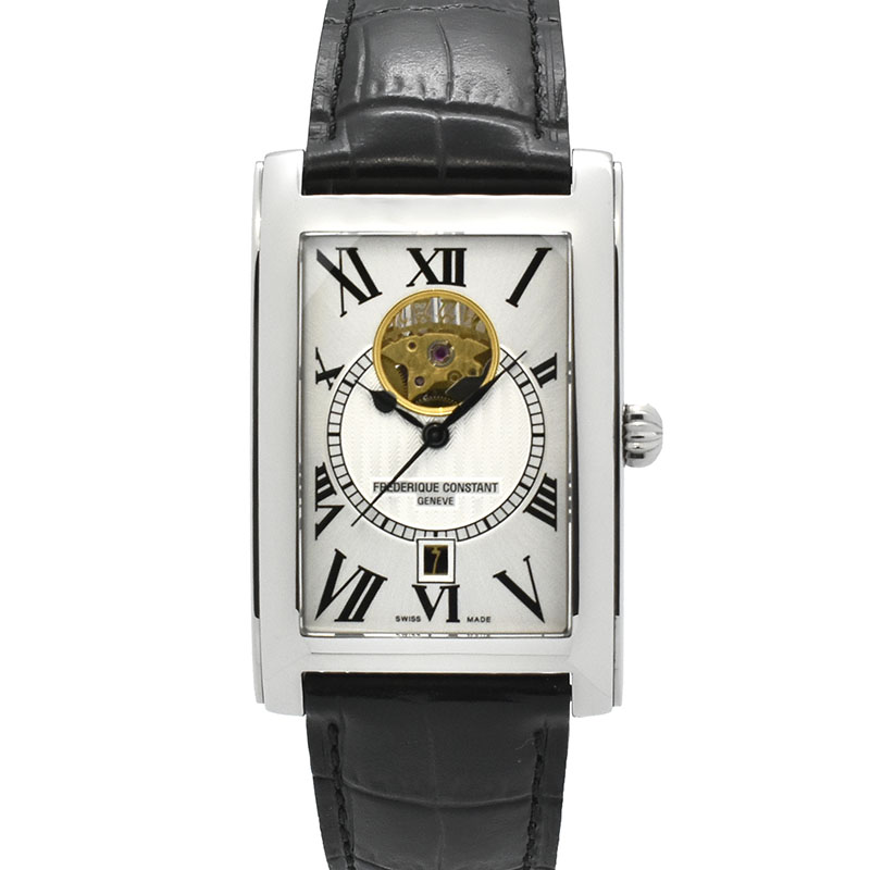 フレデリック・コンスタント　FREDERIQUE CONSTANT　カレ ハートビート　FC-315MS4C26　革ベルト　39×31mm　USED　中古
