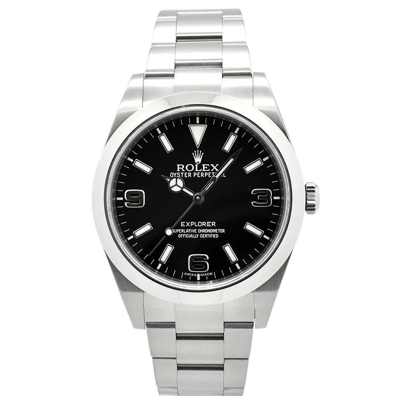 ロレックス　ROLEX　エクスプローラー1　Ref.214270　SS　39mm　ブラックアウト　ランダム番　USED　中古