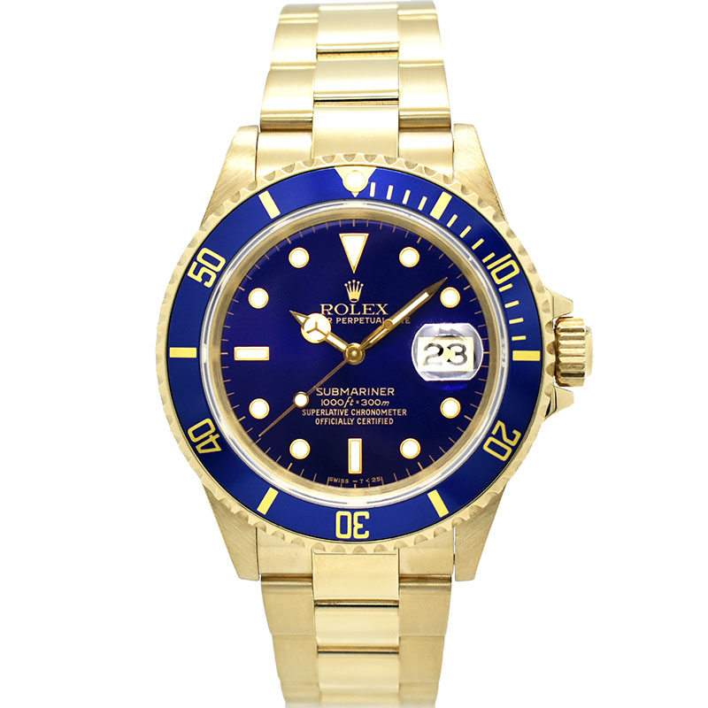 ロレックス　ROLEX　サブマリーナデイト バイオレットダイヤル　Ref.16618　18KYG　L番　40mm　USED　中古