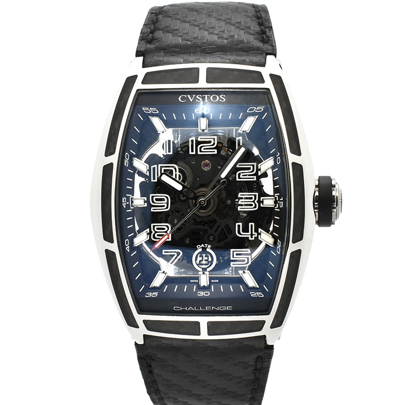 クストス　CVSTOS　チャレンジ ジェットライナー カーボン　CVT-JET2-CARBON ST　世界100本限定　52×40mm　USED　中古