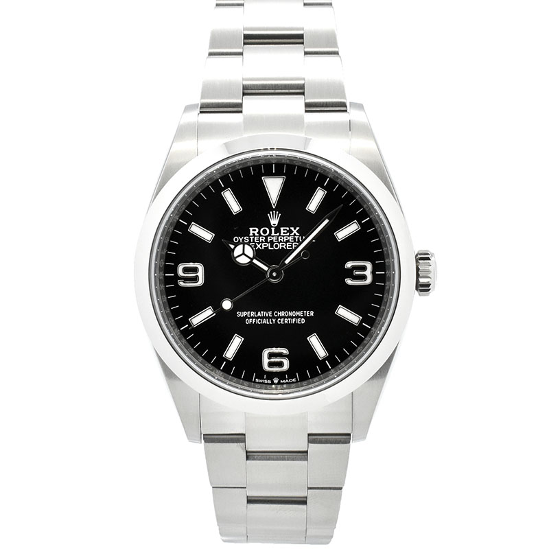 ロレックス　ROLEX　エクスプローラー1　Ref.124270　36mm　ブラック　USED　中古