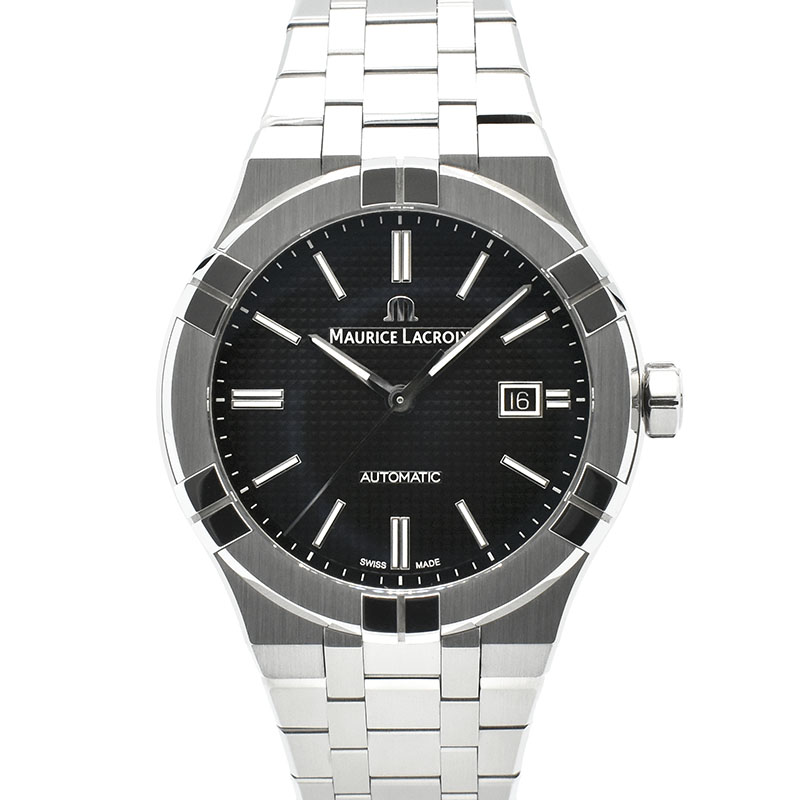 モーリスラクロア　MAURICE LACROIX　アイコン オートマティック　AI6008-SS002-330-2　42mm　ブラック　USED　中古