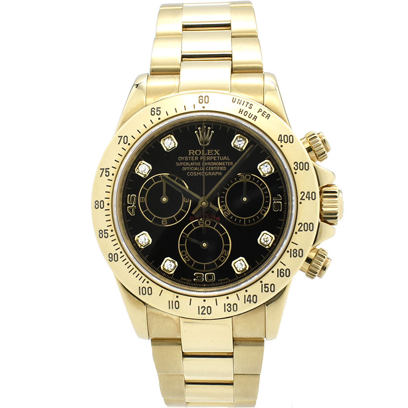 ロレックス　ROLEX　デイトナ　Ref.116528G　18KYG　8Pダイヤ　Z番　USED　中古