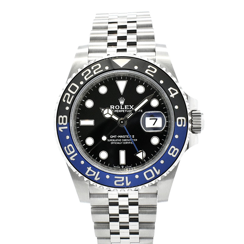 ロレックス　ROLEX　GMTマスター2　Ref.126710BLNR　ブルー/ブラックベゼル　ジュビリーブレス　40mm　USED　中古