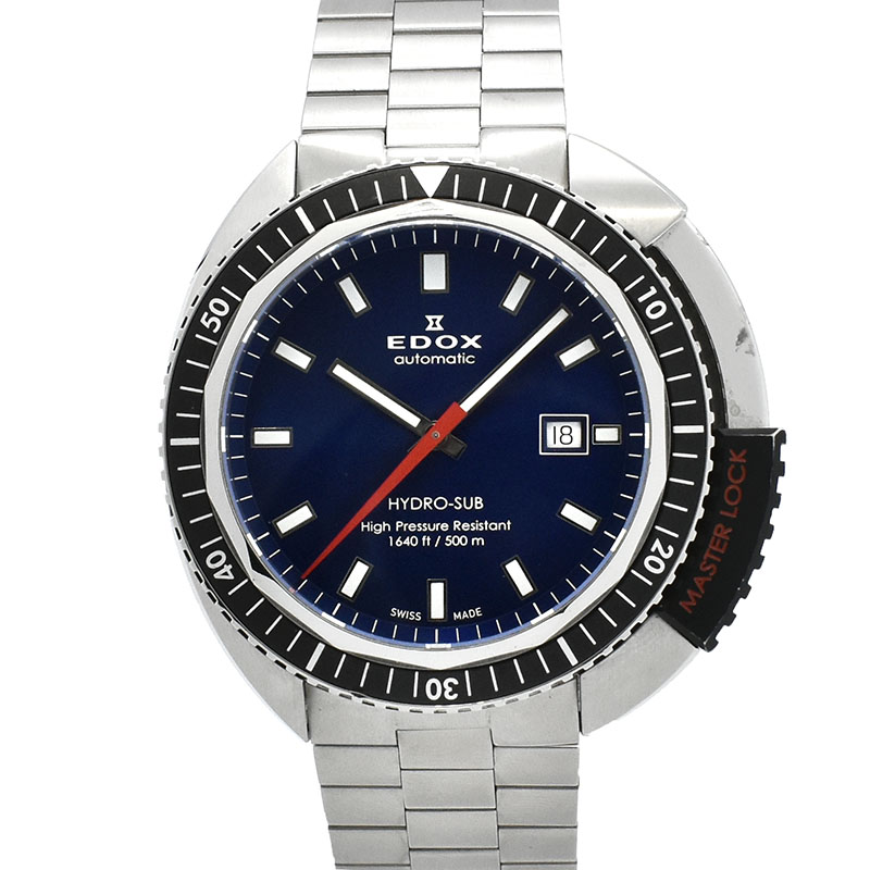 エドックス　EDOX　ハイドロサブ オートマティック　80301-3NM-BUIN　46mm　ブルー　USED　中古