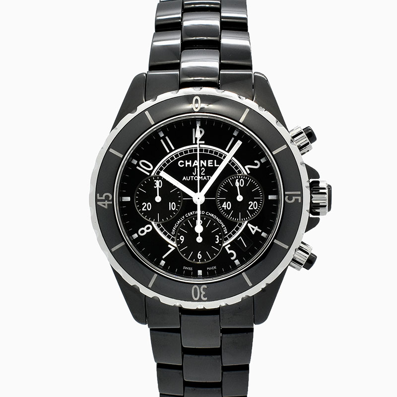 シャネル　CHANEL　J12 クロノグラフ　H0940　41mm　ブラックセラミック　USED　中古