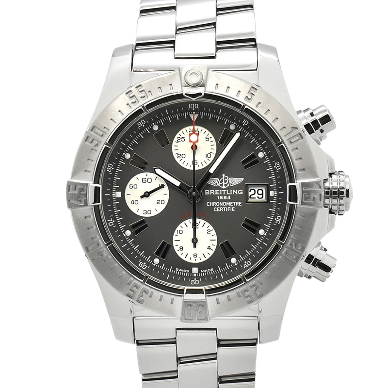 ブライトリング　BREITLING　アベンジャー スカイランド クロノグラフ　A13380　グレー　45mm　USED　中古
