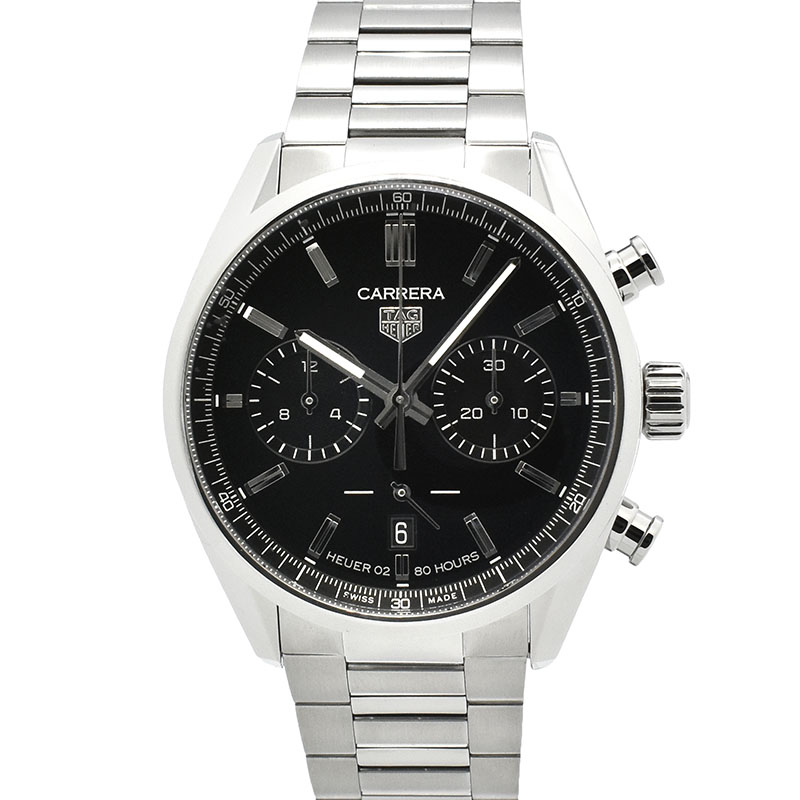 タグホイヤー　TAG HEUER　カレラ キャリバーホイヤー02 クロノグラフ　CBN2010.BA0642　SS　42mm　USED　中古