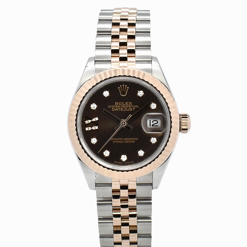 ロレックス　ROLEX　デイトジャスト 28　Ref.279171G　IXダイヤ　チョコレートブラウン　USED　中古