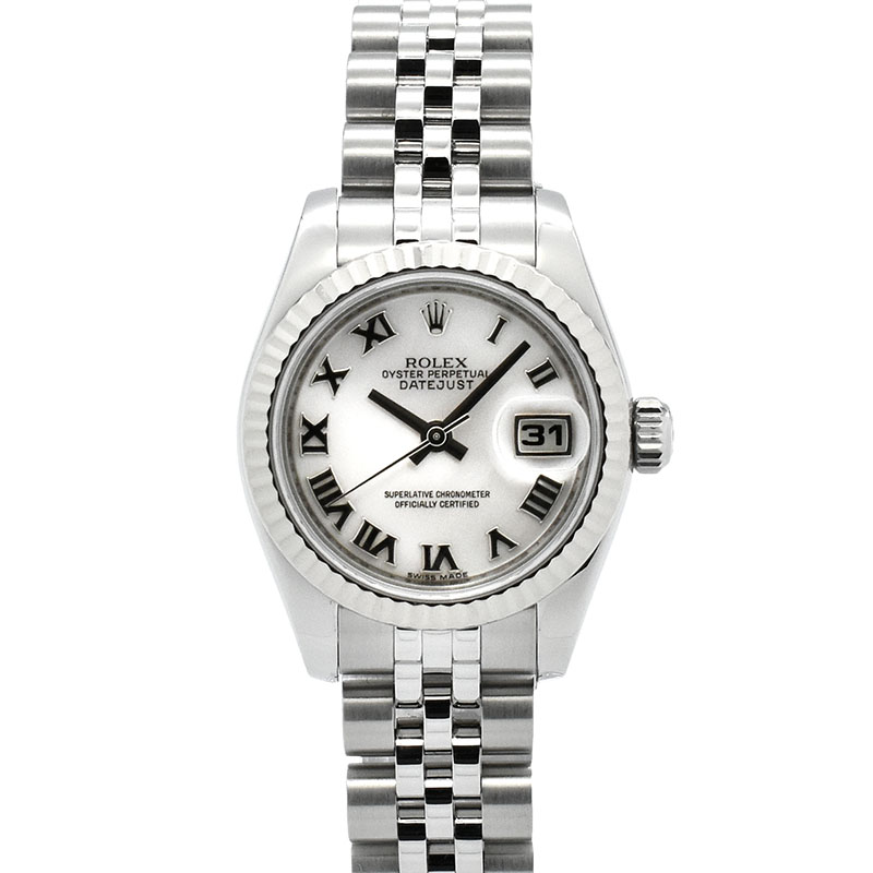 ロレックス　ROLEX　デイトジャスト　Ref.179174NR　ホワイトシェルローマ　Z番　26mm　USED　中古