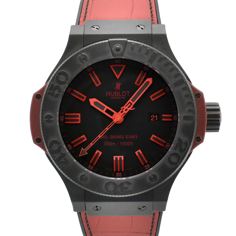 ウブロ　HUBLOT　ビッグバンキング オールブラックレッド　322.CI.1130.GR.ABR10　48mm　世界500本限定　USED　中古