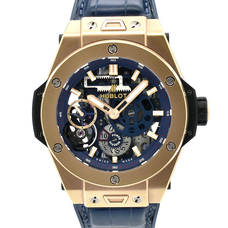 ウブロ　HUBLOT　ビッグバン メカ-10 キングゴールド ブルー　414.OI.5123.RX　手巻き　45mm　USED　中古