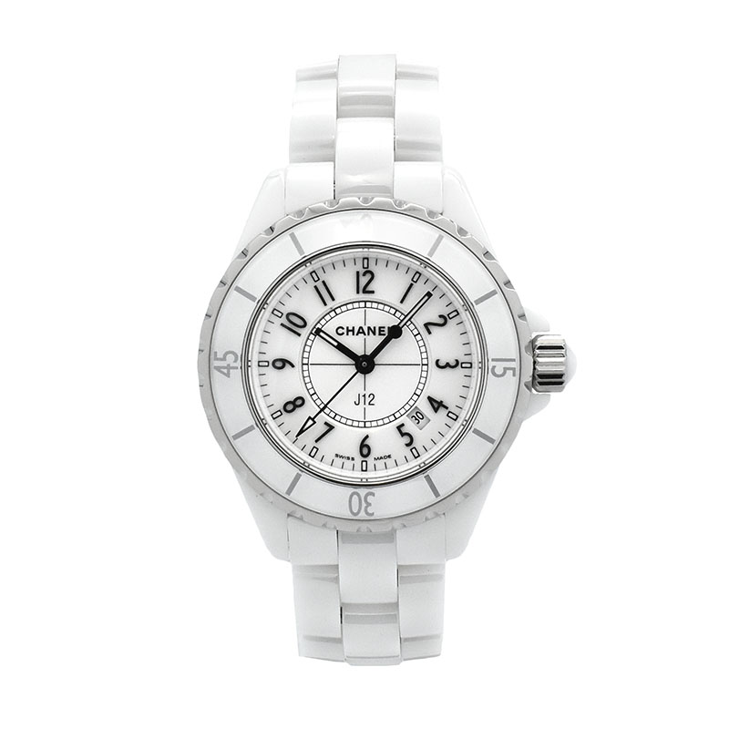 シャネル　CHANEL　J12 ホワイトセラミック　H0968　レディース　クォーツ　33mm　USED　中古