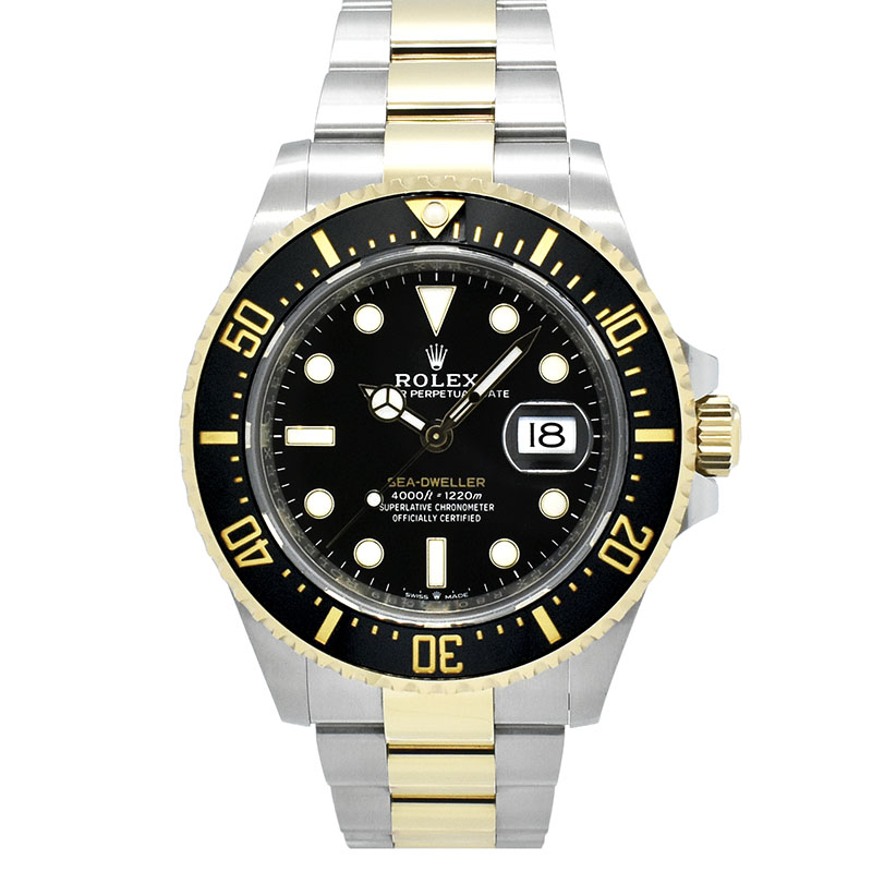 ロレックス　ROLEX　シードゥエラー　Ref.126603　43mm　ブラック　18KYG×SS　USED　中古
