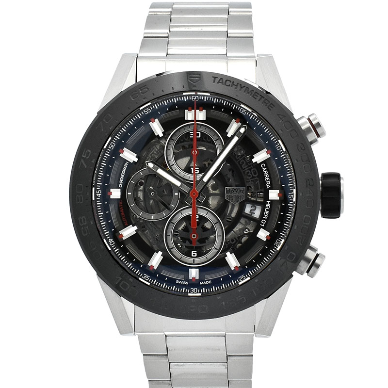 タグホイヤー　TAG HEUER　カレラ クロノグラフ キャリバー ホイヤー01　CAR2A1W.BA0703　45mm　USED　中古