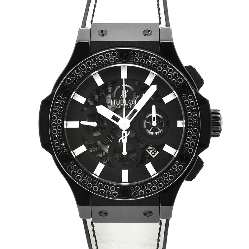 ウブロ　HUBLOT　ビッグバン アエロバン ブラックダイヤ　311.CM.1110.GR.1100.DZA10　日本30本限定　44mm　USED　中古