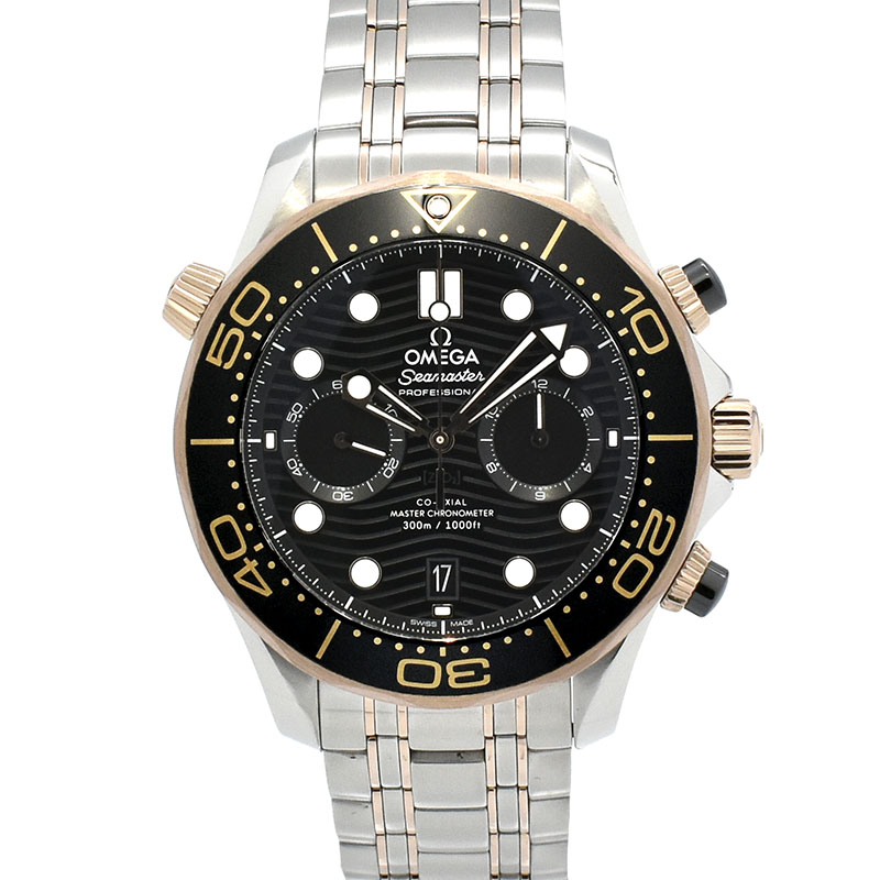 オメガ　OMEGA　シーマスターダイバー300M コーアクシャル マスタークロノメーター クロノグラフ　210.20.44.51.01.001　44mm　USED　中古