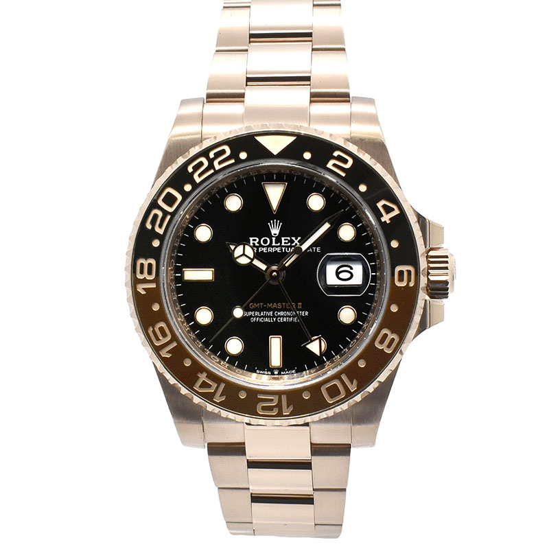 ロレックス　ROLEX　GMTマスター2　Ref.126715CHNR　ブラウン/ブラックベゼル　40mm　18KERG　USED　中古